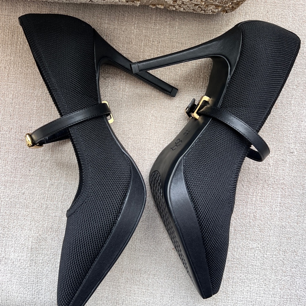 Cozy island is Pointed Toe Heeled Platform Pumps - Picture 3 of 6